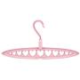 10pcs Random Color Hole Hanger Clothes Hanger Clothes Towel Hook Closet Organizer Plastic Multifunctional Heart Storage Rack Home