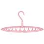 10pcs Random Color Hole Hanger Clothes Hanger Clothes Towel Hook Closet Organizer Plastic Multifunctional Heart Storage Rack Home