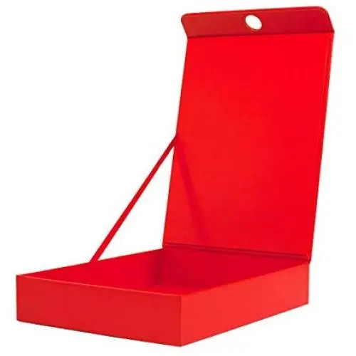 VPACK Files Storage Organizer Boxes, Flip Up Design Easy Clean Filing & Storage Office File Holder Boxes with Lip for Letters, Files, Documents, Papers (Red) VPACK Files Storage Organizer Boxes, Flip Up Design Easy Clean Filing & Storage Office File Holder Boxes with Lip for Letters, Files, Documents, Papers (Red)