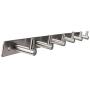 Souked Stainless Steel 6 Hooks Bath Clothes Towel Wall Hanger Rack