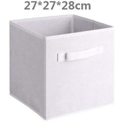 wing Foldable Fabric Storage Cube Storage Boxes Sundries Storage Bin Collapsible Cloth Organizer Baskets,27X27X28Cm-13