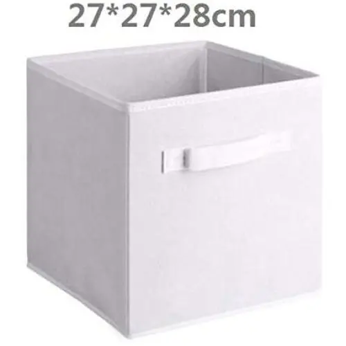 wing Foldable Fabric Storage Cube Storage Boxes Sundries Storage Bin Collapsible Cloth Organizer Baskets,27X27X28Cm-13