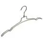 Thick Simplicity Style Metal Hanger for Clothes, Rotating Hook Pearl Nickel Hanger 10 Pieces