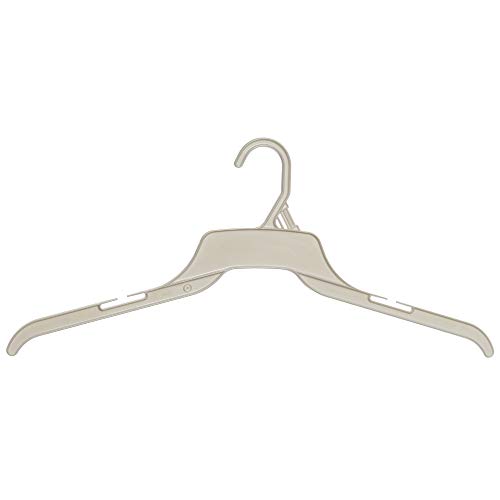 Mainetti 491 White All Plastic Hangers With Notches For Straps, Great For Shirts/Tops/Dresses, 19-Inch (Value Pack Of 500) Mainetti 491 White All Plastic Hangers With Notches For Straps, Great For Shirts/Tops/Dresses, 19-Inch (Value Pack Of 500)