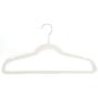 Shyneer 10pcs 450.524.5 Plastic Flocking Clothes Hangers Ivory White