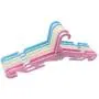 YOLOKE 6Pcs Folding Travel Hangers, Portable Folding Clothes Hangers Travel Accessories, Non-Slip Sturdy Drying Rack Garment Hangers for Suit Coat Pants Tank Top (Pink+Blue+Beige)