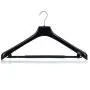 HANGERWORLD 5 Black 19.7inch Plastic Coat Clothes Garment Pant Skirt Bar Hangers 1.96inch Broad Shoulder Support HANGERWORLD 5 Black 19.7inch Plastic Coat Clothes Garment Pant Skirt Bar Hangers 1.96inch Broad Shoulder Support