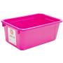 Storex Small Cubby Bin, Blue, Pink and Turquoise, 5-Pack