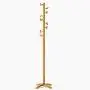 CHAOYANG Coat rack, living room bedroom simple solid wood floor coat rack simple modern clothes hanger. (Color : B)