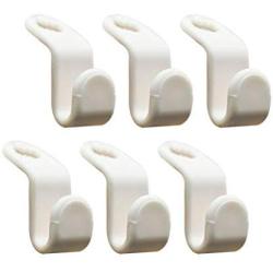 VOSAREA 6pcs Plastic S Shaped Thicken Hooks Hangers Towel Clothes Rack Hook