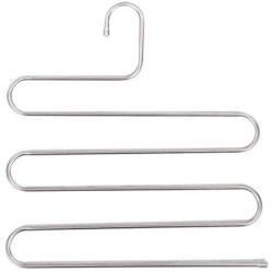 lliang Hangers Clothes Hangers Pants Storage Hangers 5 Layers S Shape Metal Multifunctional Cloth Rack Multilayer Storage Cloth Hanger