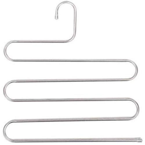 lliang Hangers Clothes Hangers Pants Storage Hangers 5 Layers S Shape Metal Multifunctional Cloth Rack Multilayer Storage Cloth Hanger