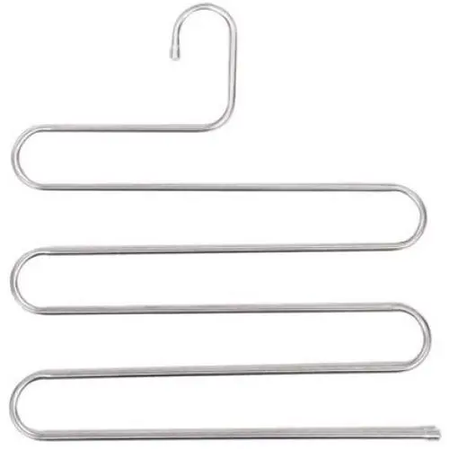 lliang Hangers Clothes Hangers Pants Storage Hangers 5 Layers S Shape Metal Multifunctional Cloth Rack Multilayer Storage Cloth Hanger