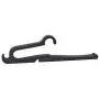 ZHONGLI 5PCS Hurdle Clothes Hangers Portable Closet Organizer Coat Hanger Rack Room Space Saving Magic Curve Rack for Pants Ties Clothes