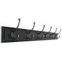 LAXF-Wall Coat Racks with Hooks/Hangers Coat Rack Bamboo Clothes Hook Dorm Room Bedroom on The Wall Wall-Mounted Hook Hanger Multifunction Straight Edge Black (Size : 96.3cm) LAXF-Wall Coat Racks with Hooks/Hangers Coat Rack Bamboo Clothes Hook Dorm Room Bedroom on The Wall Wall-Mounted Hook Hanger Multifunction Straight Edge Black (Size : 96.3cm)