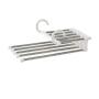 Pants Hangers | Multi-Purpose Hangers | Closet Space Saving Clothing Rack Magic Hanger Clothes Hook, Metal Wonder Organizer Stainless Steel Storage Hanger for Pants Skirts Clothes (White)