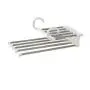 Pants Hangers | Multi-Purpose Hangers | Closet Space Saving Clothing Rack Magic Hanger Clothes Hook, Metal Wonder Organizer Stainless Steel Storage Hanger for Pants Skirts Clothes (White)