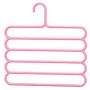 10PC Random Color 5 Layers Pants Clothes Hangers Non-Slip Multifunctional Clothes Hangers Multilayer Tie Scarfs Magic Hanger Home Decoration