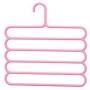 10PC Random Color 5 Layers Pants Clothes Hangers Non-Slip Multifunctional Clothes Hangers Multilayer Tie Scarfs Magic Hanger Home Decoration