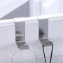 Best Design Z Shaped Reversible Clothes Hanging Hooks 2 Stainless Steel Over The Door, Hooks for Hanging - Stainless Steel Hangers, Wall Mount Clothes Hooks, Stainless Steel Clothes Hangers
