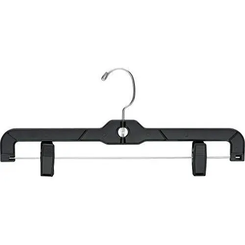 The Great American Hanger Company Matte Black Plastic Bottom Hanger, Boxes of 100 Space Saving Hangers w/ 360 Degree Nickel Swivel Hook for Skirt and Pants The Great American Hanger Company Matte Black Plastic Bottom Hanger, Boxes of 100 Space Saving Hangers w/ 360 Degree Nickel Swivel Hook for Skirt and Pants