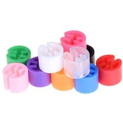 Garment Care Label - 100pcs Plastic Snap On Hanger Size Markers Hangers Clips Circle Marker Label Tube Marked Clothes - Garment Clothes Tags Large Round String Black Personalized Custom Hange