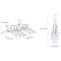 Szxc 8 In 1 Foldable Clothes Hangers - 360 Degree Rotating Hooks - Closet Space Saving Up To 80% - Sturdy , Durable & Non-Slip - Perfect for Suit Shirts Sweaters