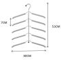 2pcs Multi-Layer Clothes Hanger Organizer Fixed Holder Storage Racks Buckle Hanger Wardrobe Clothes Drying Racks Cloth Drying Hanger