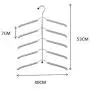 2pcs Multi-Layer Clothes Hanger Organizer Fixed Holder Storage Racks Buckle Hanger Wardrobe Clothes Drying Racks Cloth Drying Hanger