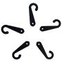 handrong 1000 Pieces Plastic J Hooks Fasteners for Socks T-Shirts Clothing Retail Display Hanger (Balck)