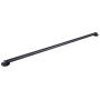 MyGift Matte Black Wall Mounted Metal Corner Clothing Hanging Bar, Garment Rack
