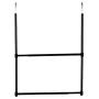Oceanstar 2-Tier Portable Adjustable Closet Hanger Rod, Black Oceanstar 2-Tier Portable Adjustable Closet Hanger Rod, Black