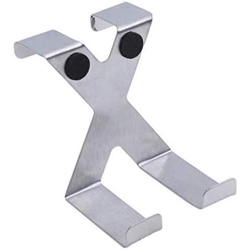 Weiy Over Door Hooks Stainless Steel Reversible Hooks Cupboard and Drawer Hooks Coat Hanger Wall Mounted Coat Rack Clothes Hat Hanger Closet Hooks for Door and Wall