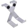 Weiy Over Door Hooks Stainless Steel Reversible Hooks Cupboard and Drawer Hooks Coat Hanger Wall Mounted Coat Rack Clothes Hat Hanger Closet Hooks for Door and Wall