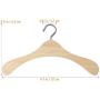 10pcs Wooden Non-Slip Space Saving Mini Laundry Hook Clothes Hangers Drying Rack for Dolls Shirts Dresses Sweaters Decoration