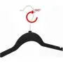20pcs Non-Slip Flocked Velvet Huggable Hangers,Clothes Hangers Shirts Sweaters Dress Hanger Hook Drying Rack (Black) 20pcs Non-Slip Flocked Velvet Huggable Hangers,Clothes Hangers Shirts Sweaters Dress Hanger Hook Drying Rack (Black)