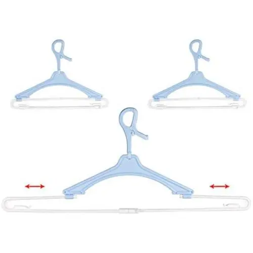 Heavy Duty Extra Wide Hanger Adjustable Shoulder 15.7"-26.5" Drying Hanger with Wind-Proof Swivel Hook 3 Pack, Sturdy Large Hangers for Wide Shirts, Polos, Tops, Cardigans, Heavy Winter Coats, Blue Heavy Duty Extra Wide Hanger Adjustable Shoulder 15.7"-26.5" Drying Hanger with Wind-Proof Swivel Hook 3 Pack, Sturdy Large Hangers for Wide Shirts, Polos, Tops, Cardigans, Heavy Winter Coats, Blue