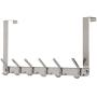 Dseap Over The Door Hook Hanger, Over The Door Towel Rack, for Coat Clothes Hat Towel Bathroom, Chromed