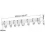 uxcell Wall Mounted Adjustable Silver 8 Hangers Towel Hat Coat Clothes Wall Hook Rack Rail With Screw 1pcs uxcell Wall Mounted Adjustable Silver 8 Hangers Towel Hat Coat Clothes Wall Hook Rack Rail With Screw 1pcs