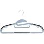 Popular Design Products 10 pc Premium Quality Easy-On Clothes Hangers - Grey with Black Non-Slip Pads - Space Saving Thin Profile - for Shirts, Pants, Blouses, Scarves ? Strong Enough for Coats Popular Design Products 10 pc Premium Quality Easy-On Clothes Hangers - Grey with Black Non-Slip Pads - Space Saving Thin Profile - for Shirts, Pants, Blouses, Scarves ? Strong Enough for Coats