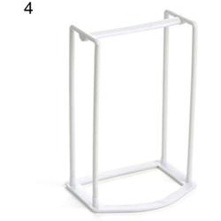 Storage Rack Practical Creative Plastic Clothes Hanger Storage Home Organizer Companion Rack for Home Kitchen - White