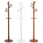 Angels home Coat Stand Clothes Rack Hat Coat Rack Floor Hanger for Hanging All Kinds of Clothes, Coats, Jackets, Scarves, Hats and More (Color : White)