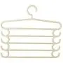 5pcs Multi Layer Clothes Hanger Holder Wardrobe Pants Towel Tie Organizer Can Hold for Pants, Towel, tie, Scarf etc.