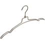 Thick Simplicity Style Metal Hanger for Clothes, Rotating Hook Pearl Nickel Hanger(10 Pieces)