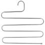 5pcs Stainless Steel Trousers Hanger Clothes Closet Belt Holder Rack 5 Layers Saving Space Shelf Organizer Storage Rack