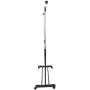 KepooMan Garment Rack Portable Collapsible Clothes Hanging Rack Rolling Garment Hanger Adjustable Hanger Rail Clothing Rack Shelf with Lockable Wheels -Silver