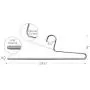 Mawa by Reston Lloyd Trouser Series Non-Slip Space-Saving Clothes Hanger with Single Rod for Pants, Style KH/1, 1-Each, Silver