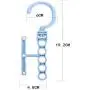 5Hole Practical Clothes Hanger Rack Space Saver Organizer Clothing Hook Magic Hanger Closet Organizer Space Save 10pcs Random Color