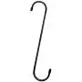 ESFUN 6 Pack 10 inch Extra Large S Hooks Black Heavy Duty Long S Hooks for Hanging Plant Extension Hooks for Kitchenware,Utensils,Pergola,Closet,Flower Basket,Garden,Patio,Indoor Outdoor Uses