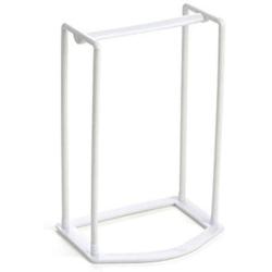 glasstore 1Pc Standing Clothes Hanger Holder Stacker Plastic Hanger Storage Rack Hanger Caddy Laundry Room Closet Organizer (White)